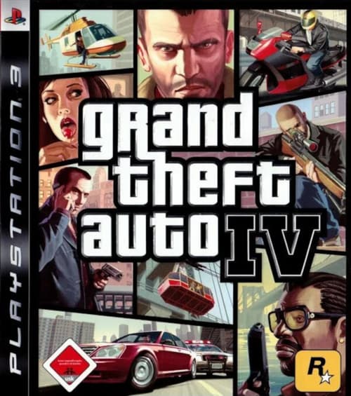 Обложка диска Grand Theft Auto IV для PlayStation 3