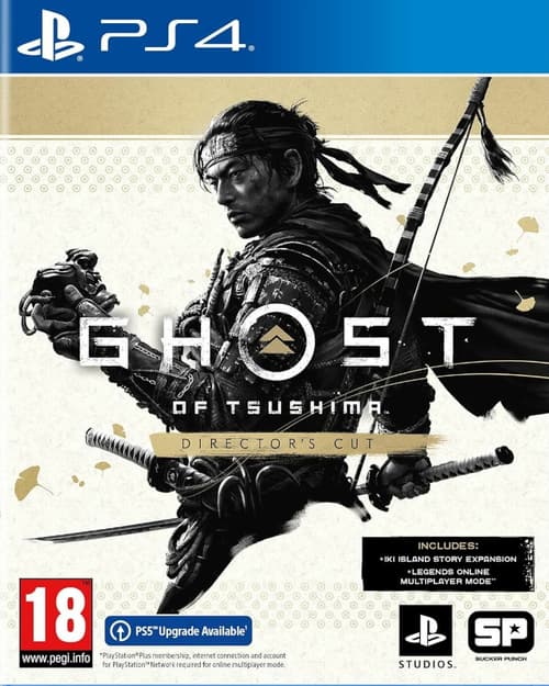 Обложка диска Ghost of Tsushima для PlayStation 4