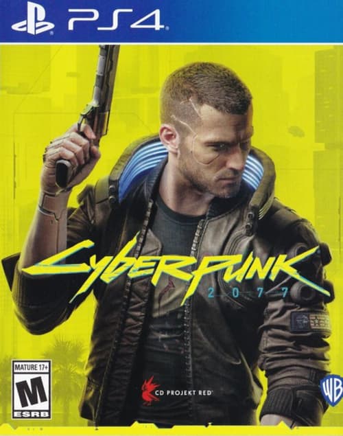 Обложка диска Cyberpunk 2077 для PlayStation 4