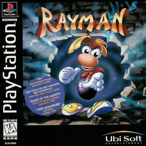 Обложка диска Rayman для PlayStation
