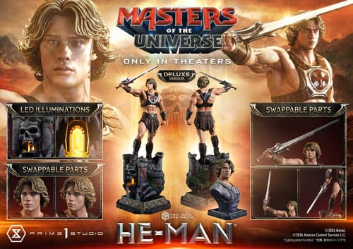 Images are copyrighted by Mattel, Amazon Content Services, and Prime 1 Studio