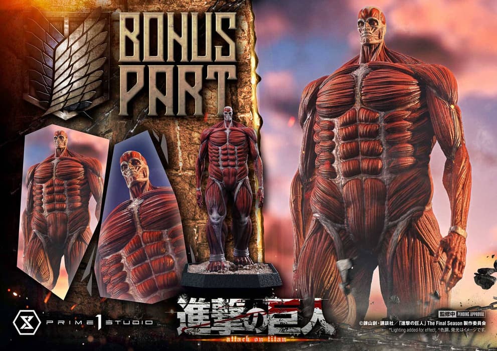 Image rights belong to Hajime Isayama, Kodansha, and Prime 1 Studio
