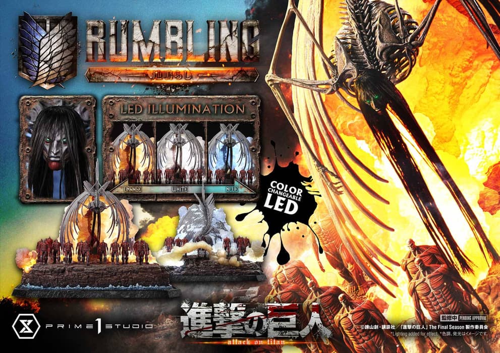 Image rights belong to Hajime Isayama, Kodansha, and Prime 1 Studio